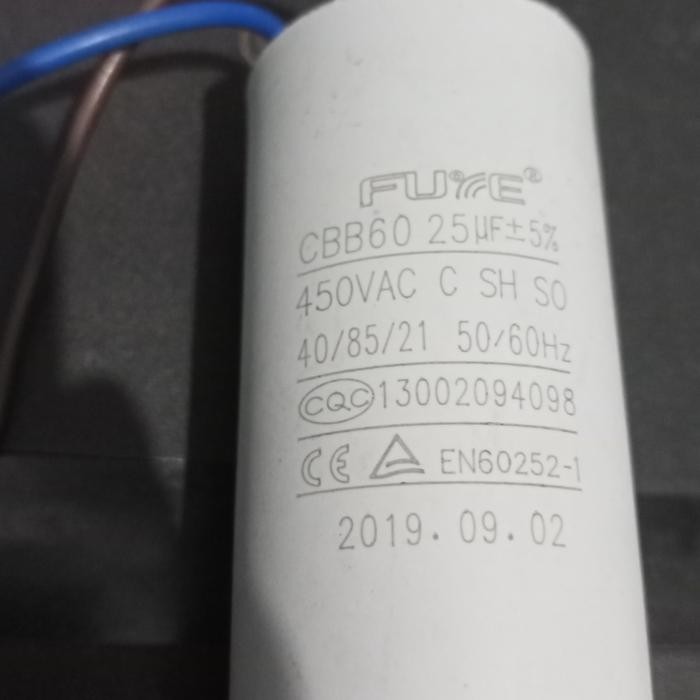 Ready JT Capasitor mesin pompa air CBB 60 25uf