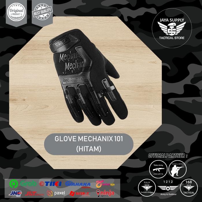 RideOn- Sarung Tangan Motor Sepeda Airsoft Tactical Full Gloves Mechanix 101 B
