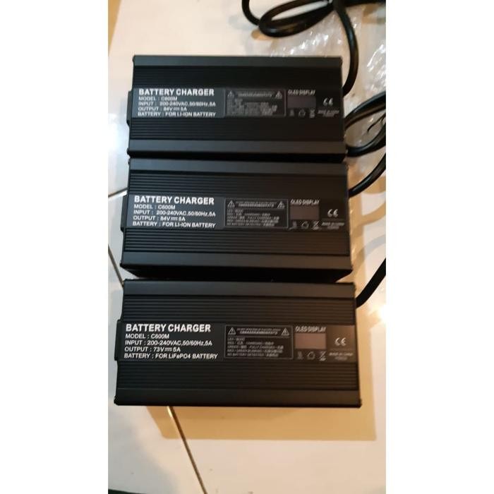 CHARGER BATERAI PACK LITHIUM 72 VOLT 5 A