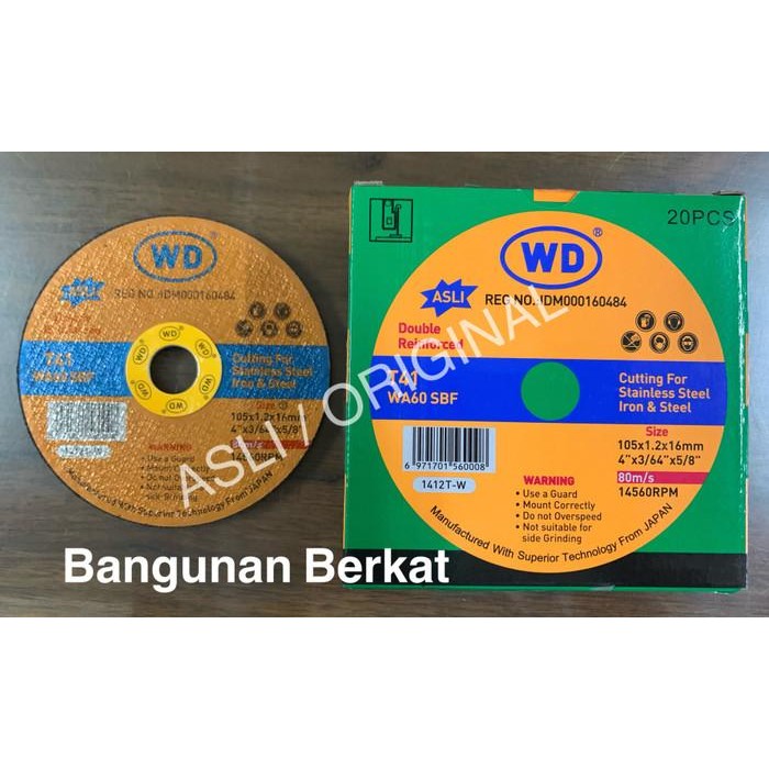 CUTTING WD 4x1,2 / BATU POTONN GERINDA 4 inch BATU WD PENGAMBILAN DUS