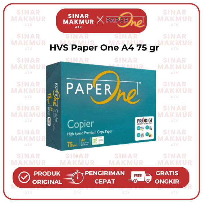 

Kertas HVS/Kertas Print/Photocopy Paper A4 75 Gr Paper One (Rim)