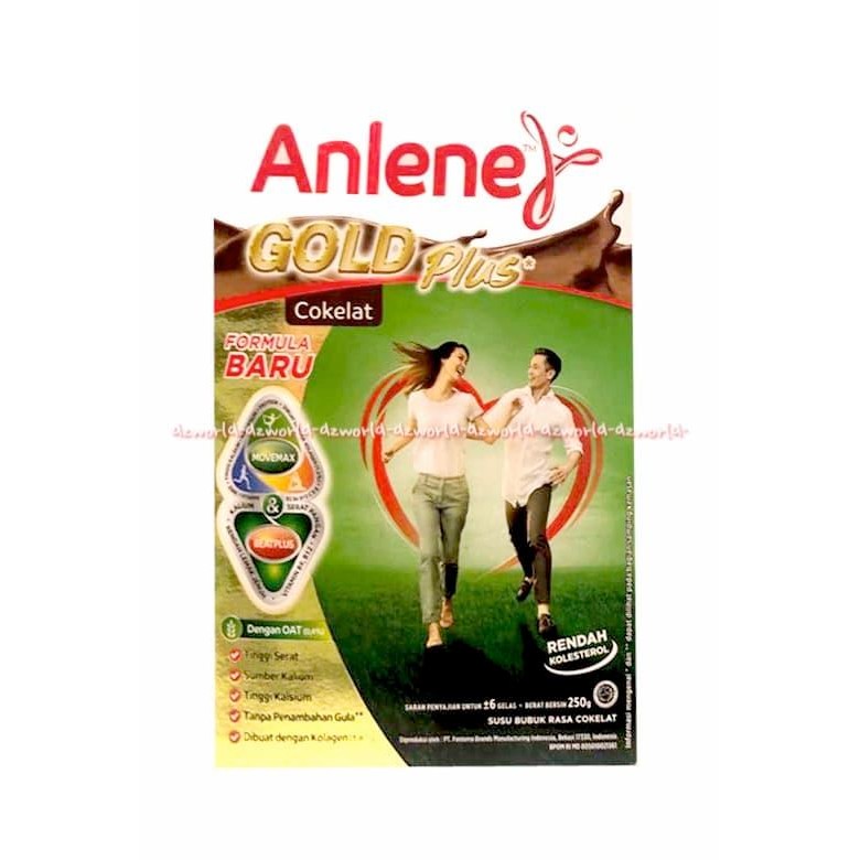 

Anlene Gold Coklat Susu Anline Susu Kalsium Gold Usia 51+ Keatas 250Gr