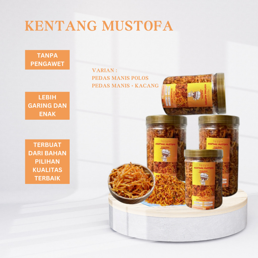 

Kentang Mustofa Kriuk Kering Uncle Drew Original Toples Tanpa pengawet