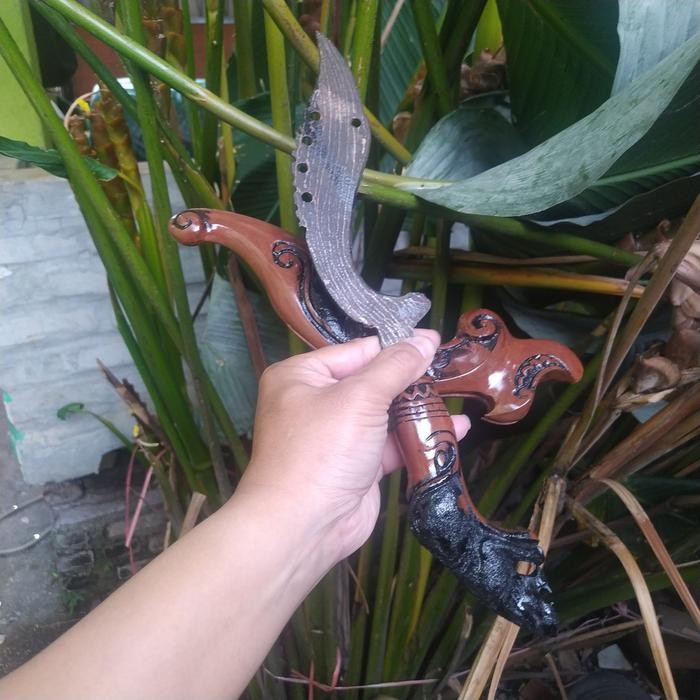 Kujang Baja Esak Pamor Damaskus