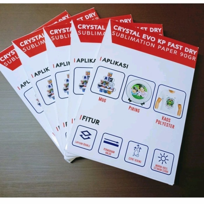

kertas Sublim Sublimation Transfer Paper A4 isi 100 Lembar