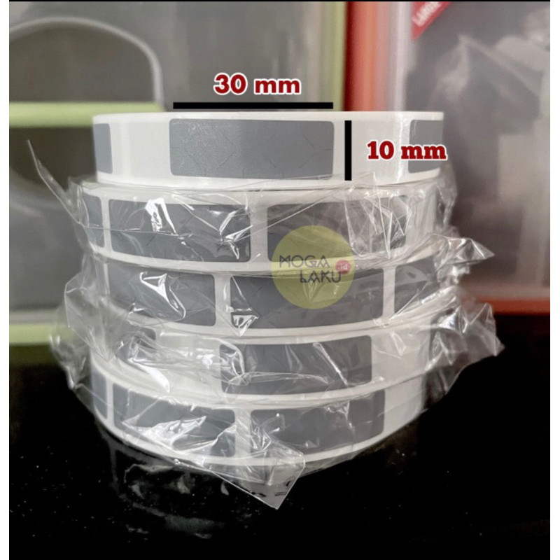 

10x30 mm 1x3 cm scratch pin label gosok pin 10x30 mm