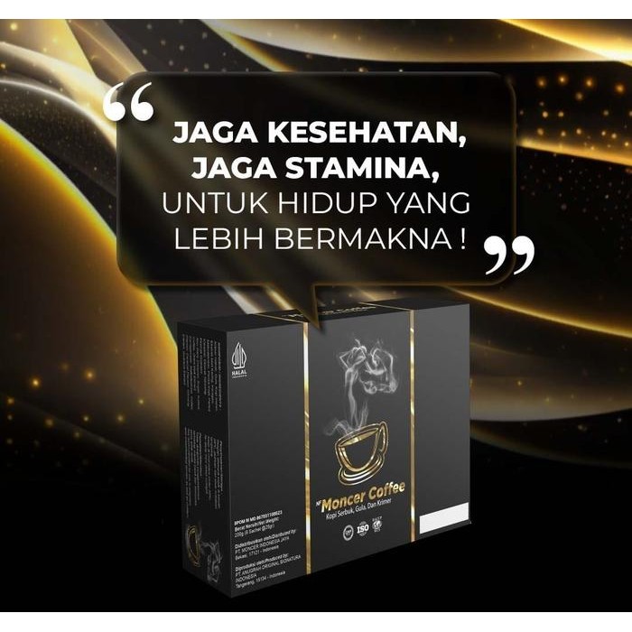 

Kopi NFMoncer Coffee 1 Kotak isi 8 sachet untuk Pria Aman dan Halal