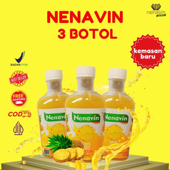 

Nenavin Cuka Nanas Original BPOM dan Halal 3 Botol