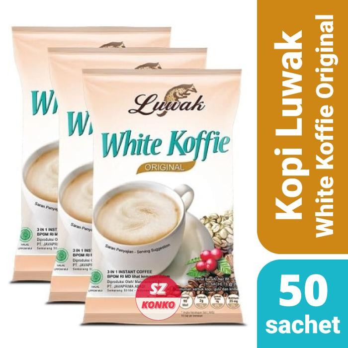 

Paket Kopi Luwak White Koffie Original 50 Sachet x 20 gr Coffee