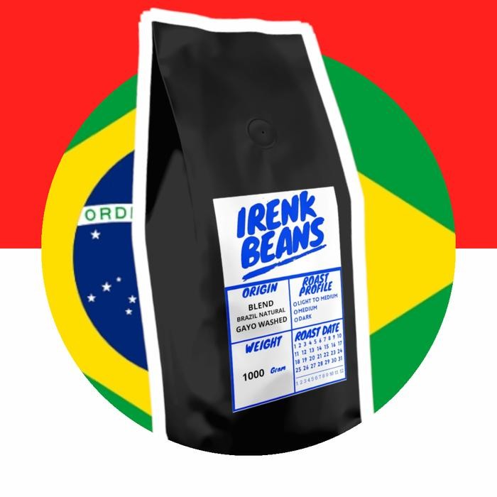 

Blend Arabika Brazil Natural - Gayo Washed 1000g Biji Bubuk