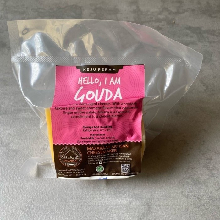 

(Expert) Mazaraat Gouda Grass fed Cheese (Seperti Keju Edam) 100 gr