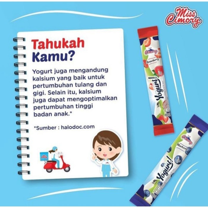 

(Expert) Cimory Yoghurt Stick 40gram 1 Box Isi 25pcs