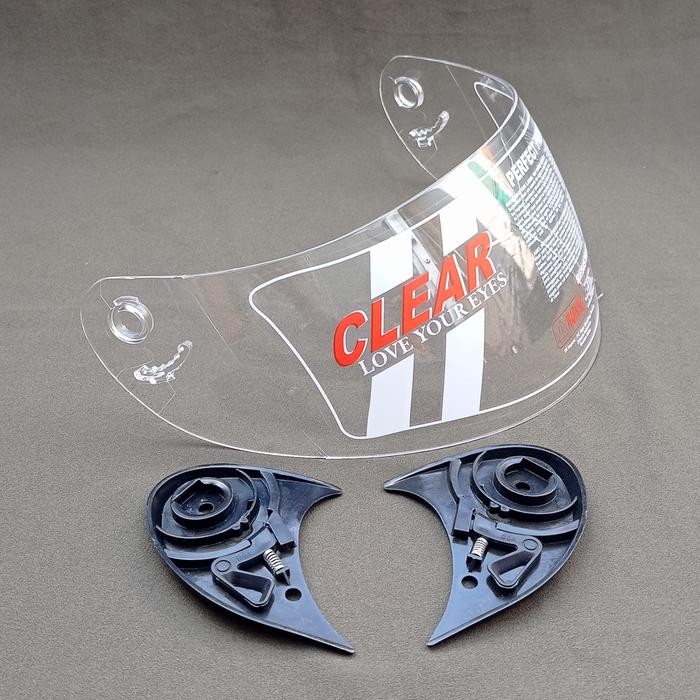 ReadyGan- KACA HELM/VISOR BMC BLADE200 KACA HELM FULL FACE BMC,NINJA 250Fi putih