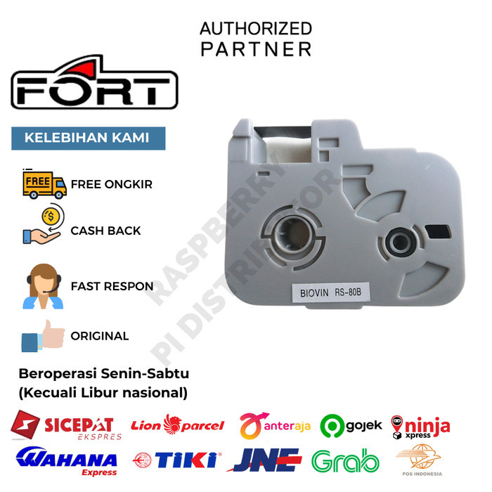 BIOVIN INK RIBBON RS-80B RS 80 B FOR S650E/S700E HITAM PANJANG 80MTR