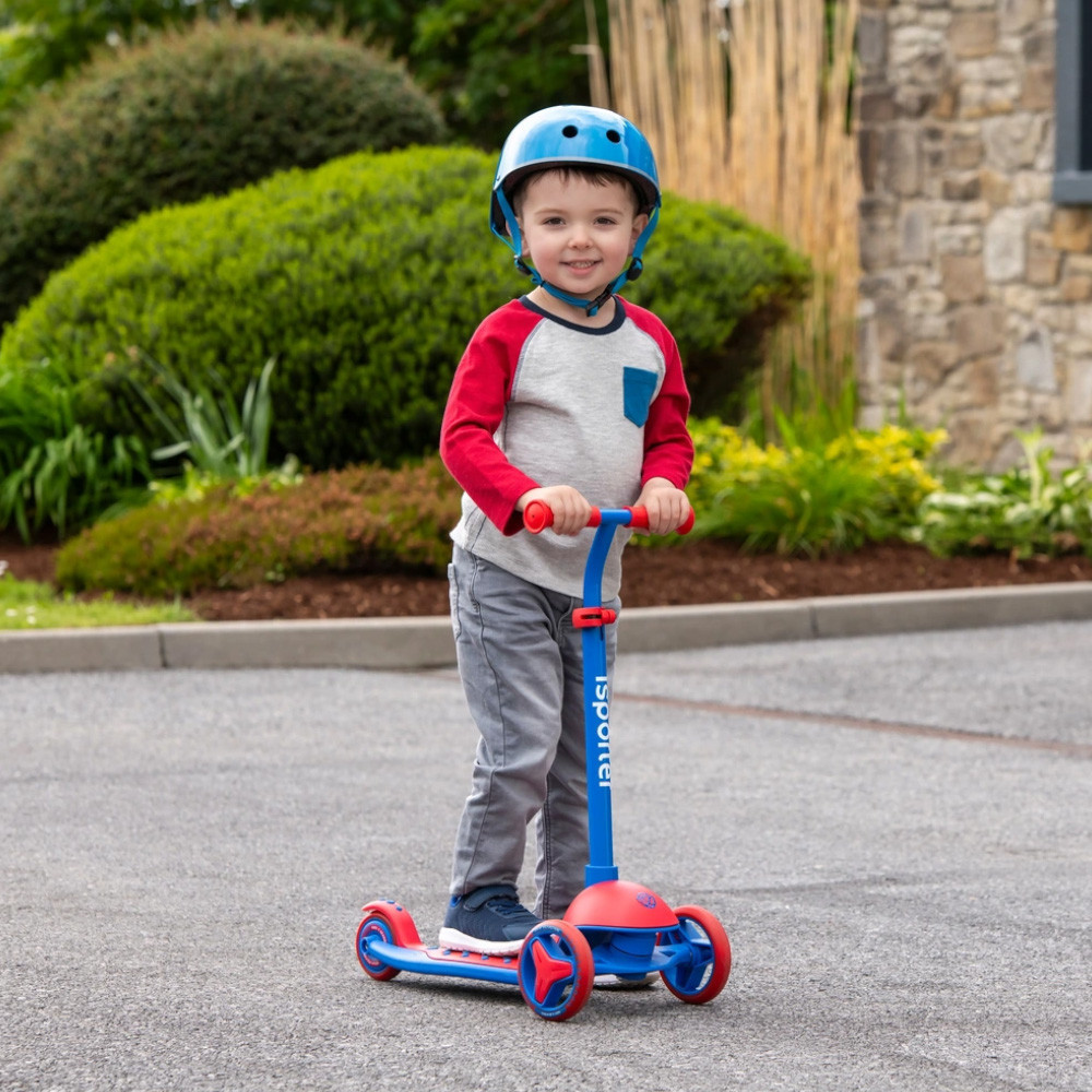 Toys Kingdom Paso Skuter Isporter M3Z - Merah/Biru Scooter Sekuter Mainan Anak Kendaraan Anak Ride