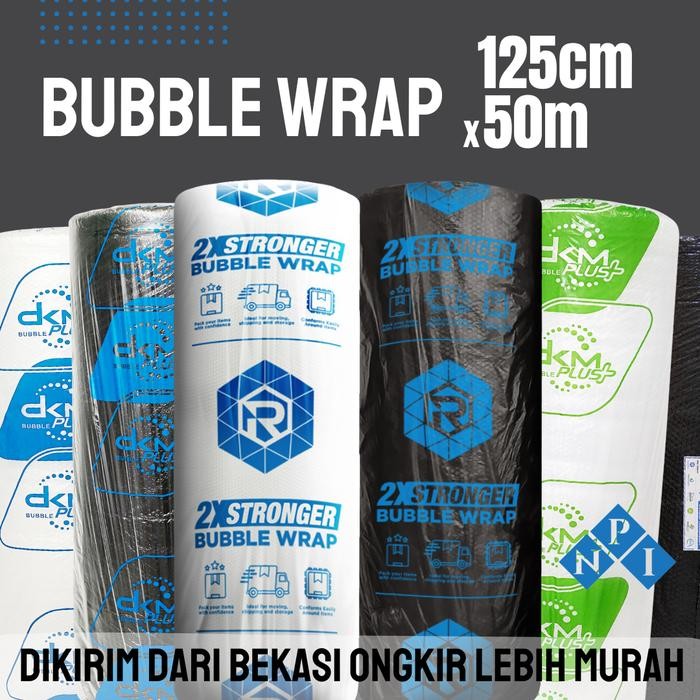 

Happy- Plastik Bubble Wrap Hitam 50 Meter Bubblewrap DKM PLUS PREMIUM / ROLL
