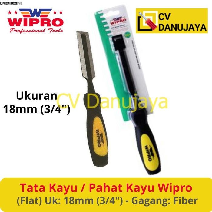 

TERLARIS! Tata Pahat Tatah Pisau Alat Ukir Kayu 18 mm Handle Gagang Fiber WIPRO