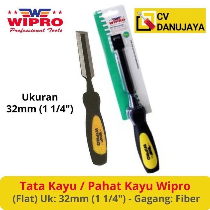 

Tata Pahat Tatah Pisau Alat Ukir Kayu 32mm Handle Fiber WIPRO