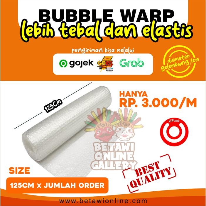 

Happy- Bubble Wrap Meteran ukuran 125 CM x 5 Meter