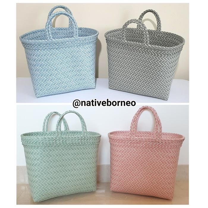 

Pesta- Lucy Bag - Tas Anyam Plastik Shopping Bag, Tas Parsel Goodie Bag Anyam