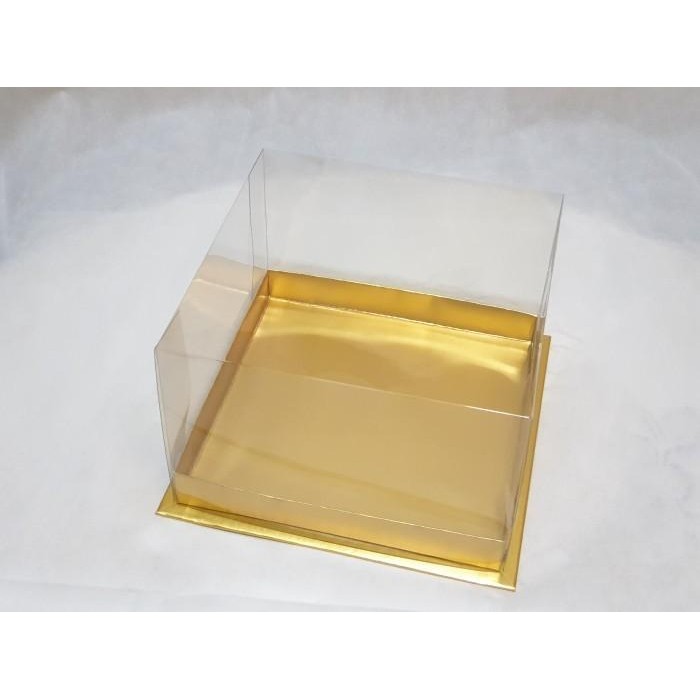 

Pesta- CB25 - Cake box mika emas 25x25x15 cm