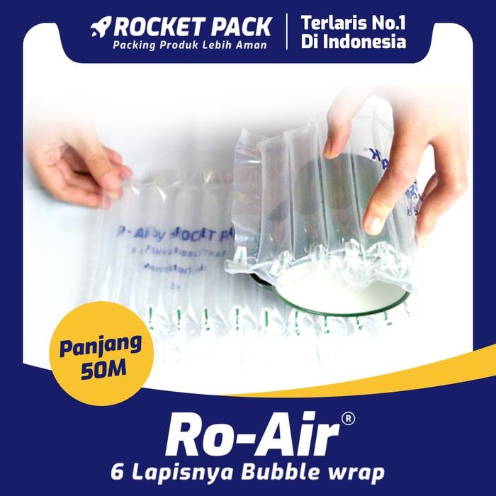 

Pesta- 25cm Ro-Air by ROCKET PACK/ alternatif bubble wrap (harga perroll 50m)