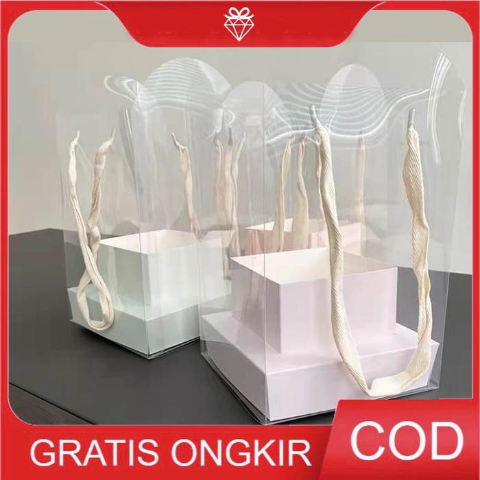 

Pesta- Keisy Box - Giftbox Kado Bunga - Kotak Mika Box GB036