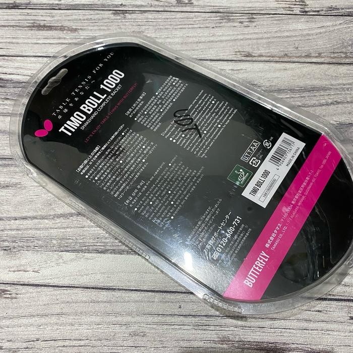 Bet Bat Pingpong Tenis Meja Butterfly Timoboll 1000 Original Free Bola Pingpong