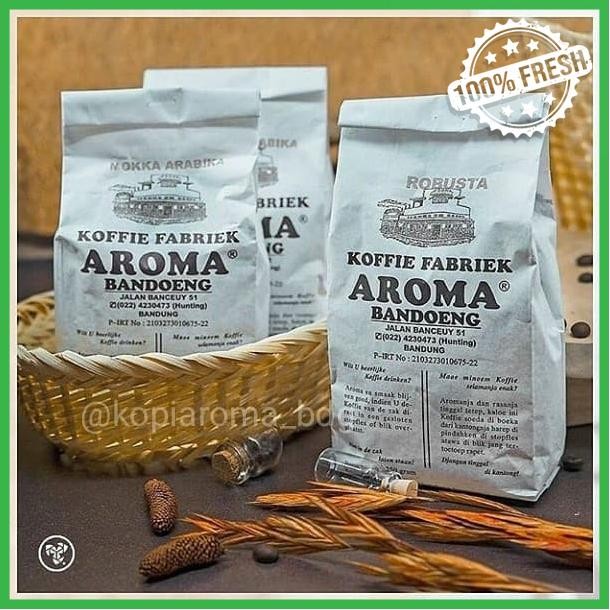 

KOPI AROMA BANDUNG 250Gr FRESH ASLI 100% / ROBUSTA, MOKKA ARABIKA, MIX