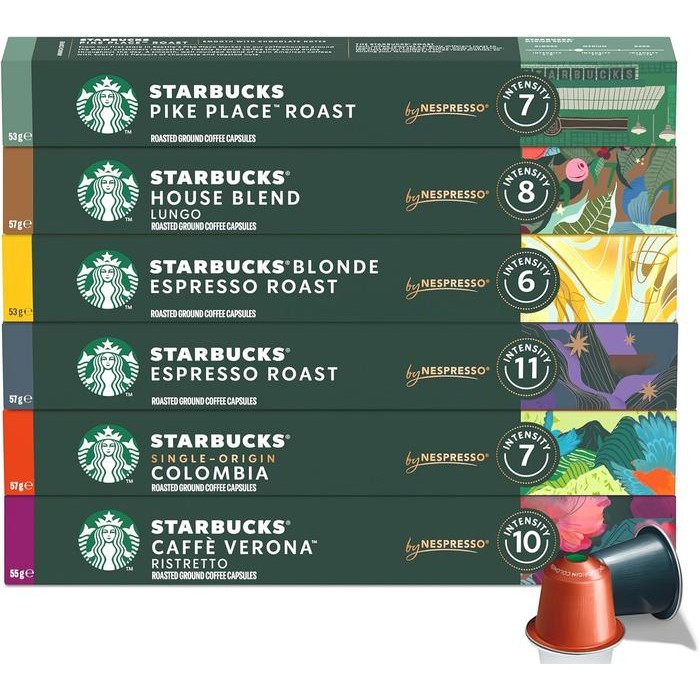 

Nespresso Starbucks Coffee Capsule Capsules Kopi Kapsul Lungo Espresso