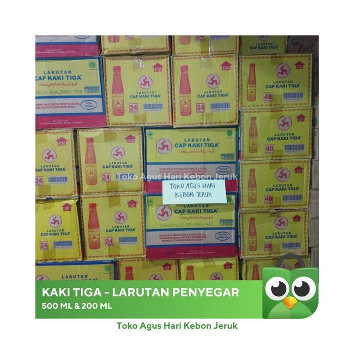 

LARUTAN CAP KAKI TIGA, KAKI 3, botol ukuran 200 ml dan 500 ml