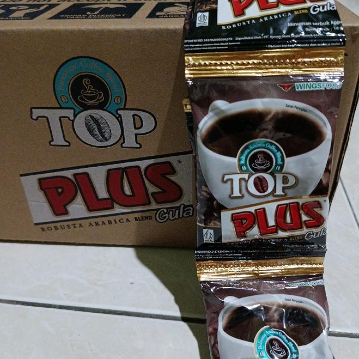

50pcs// 60pcs TOP PLUS gula @18gr Kopi Instan Manis Robusta arabica luwak kadokopi
