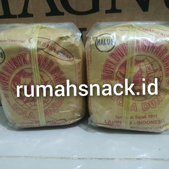 

Kopi Bubuk Halus Sinar Baru Cap Bola Dunia asli Lampung 250gr