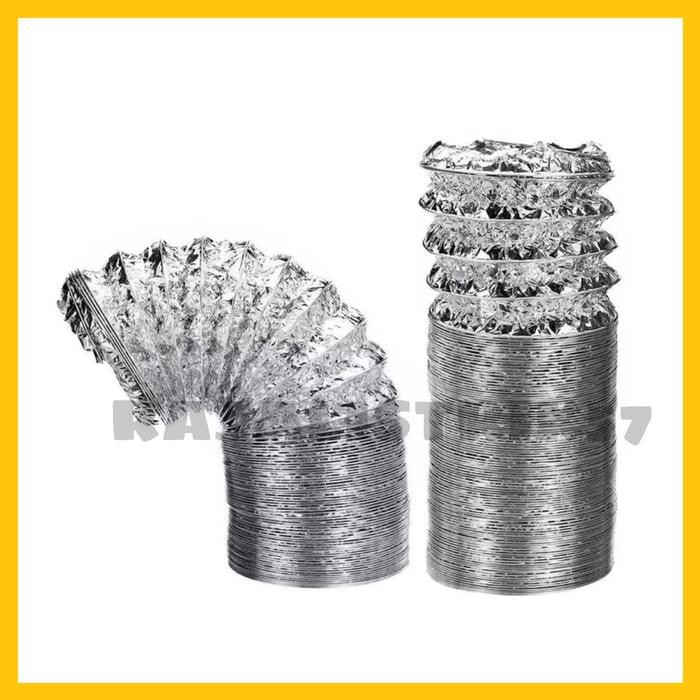 READY STOK Flexible Exhaust Fan 4 inch Ducting Exhaust Aluminium
