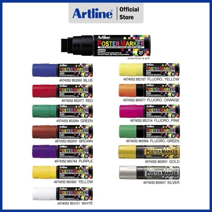 

SPIDOL GRAFFITI MURAL DINDING KACA PAPAN TULIS 2 CM ARTLINE EPP-20