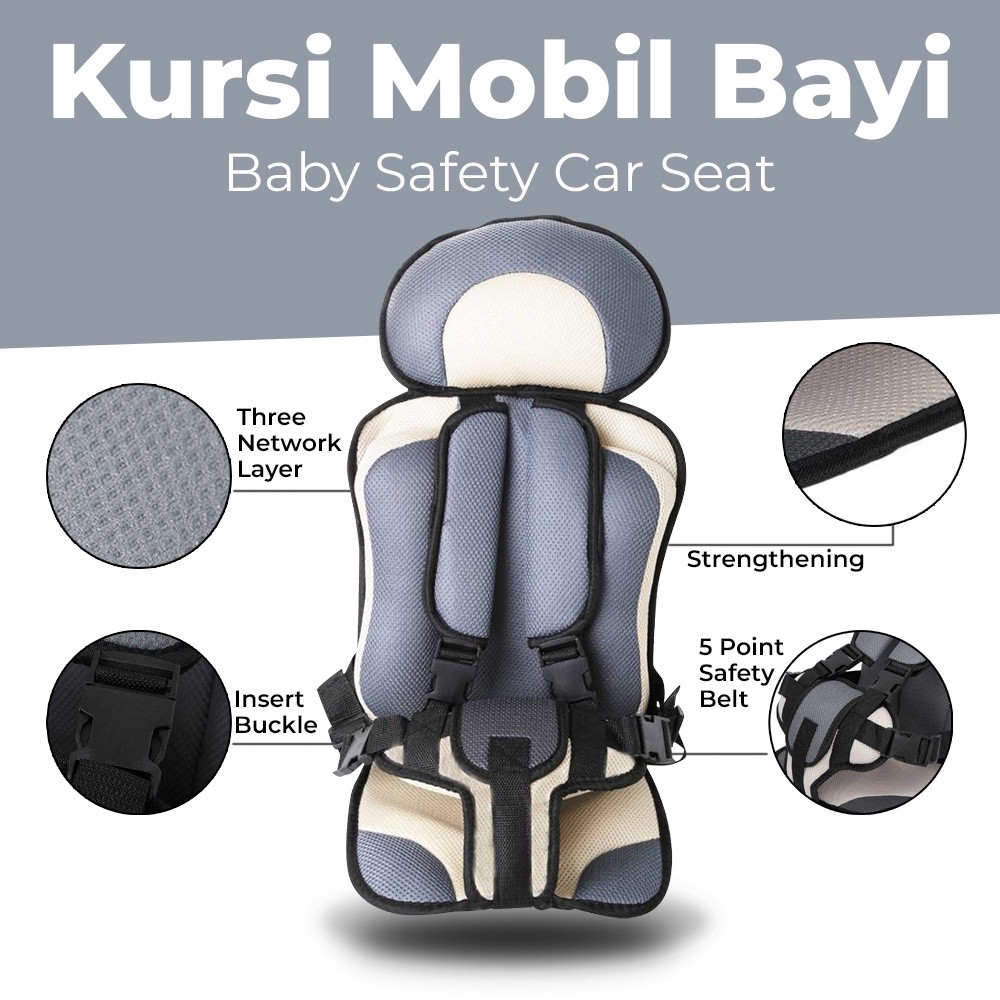 Tempat Duduk Bayi di Mobil Tempat duduk Bayi Portable Baby Safety Seat Pad Car