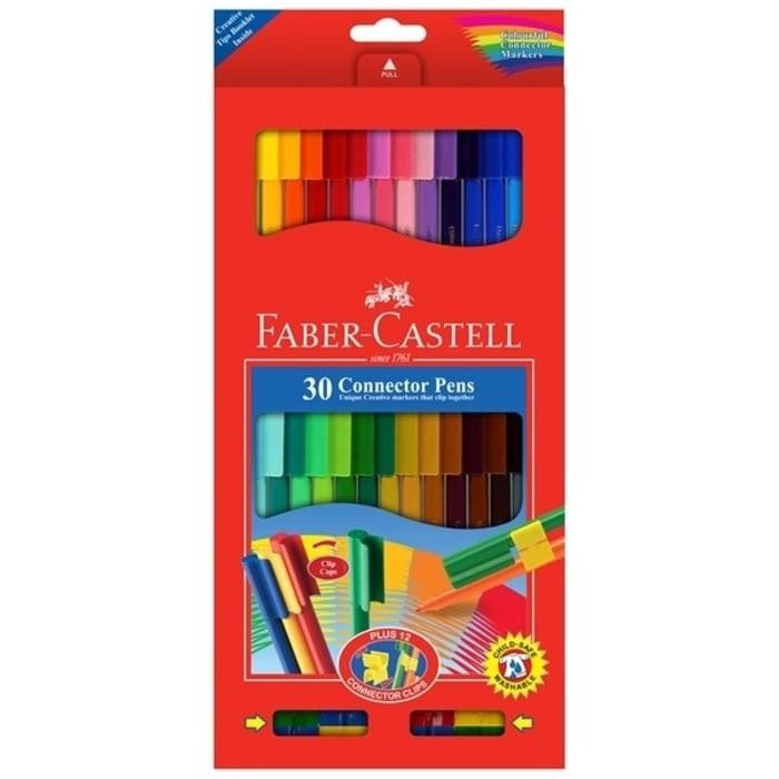 

FABER CASTELL CONNECTOR PENS 30 COLOR SPIDOL WARNA MURAH BERKUALITAS
