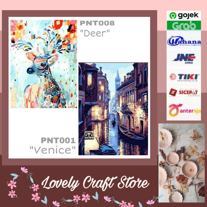 Terlaris DIY paint by numbers lukisan akrilik 30x40cm