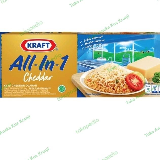 

BARANG TERLARIS Keju Kraft All ini One 2 kg