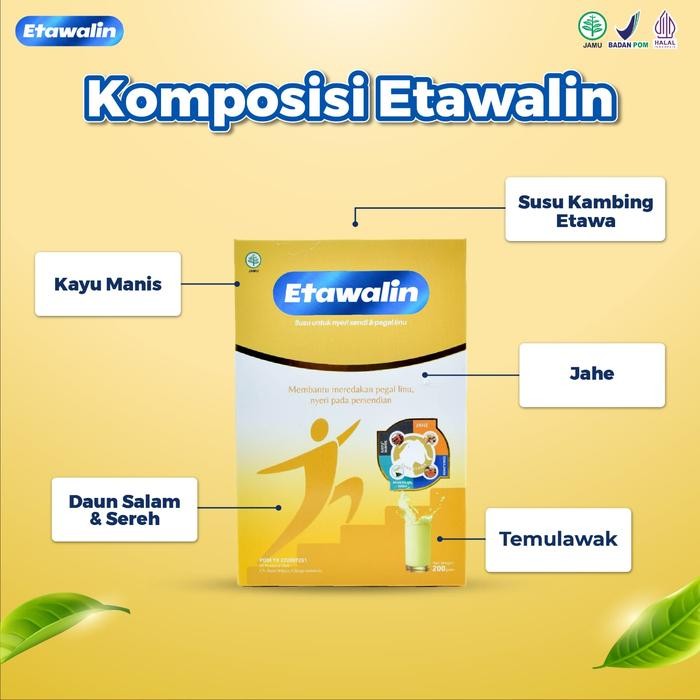

BARANG TERLARIS Etawalin Susu Kambing Etawa Untuk Nyeri Sendi & Pegal Linu 2 Box