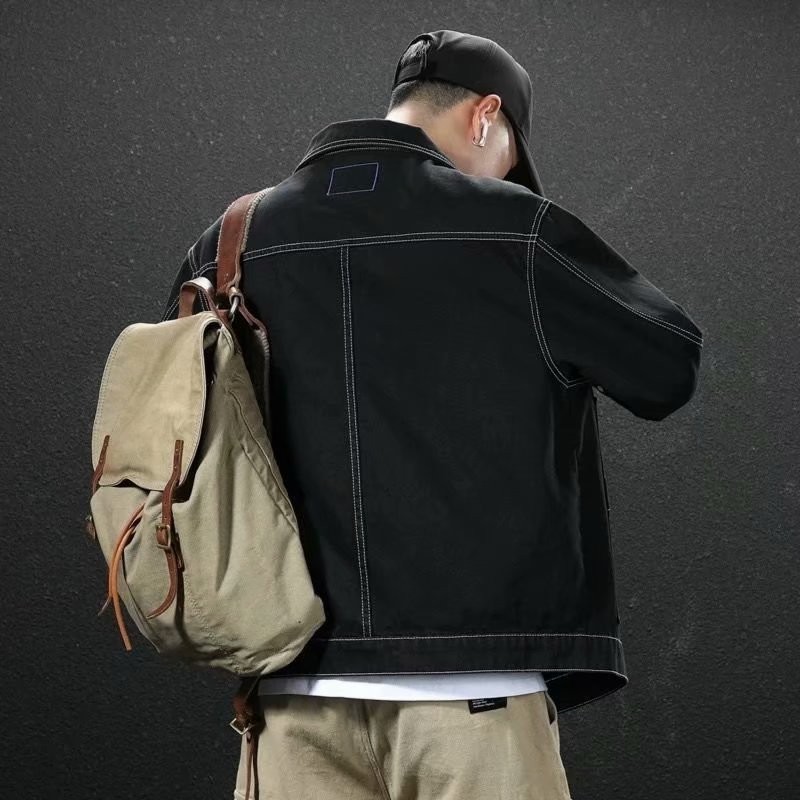 Autumn Jeans Men'S Denim Jackets Man Denim Coat Mens Clothing Cowboy Clothes Man Cowboy Dress In