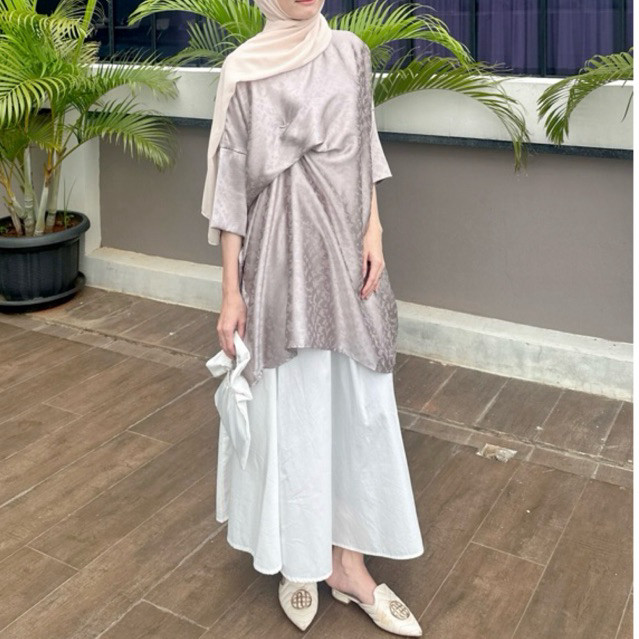 SILMI KAFTAN - KAFTAN WANITA PREMIUM - KAFTAN PENDEK WANITA - KAFTAN MODERN - KAFTAN TUNIK - ATASAN