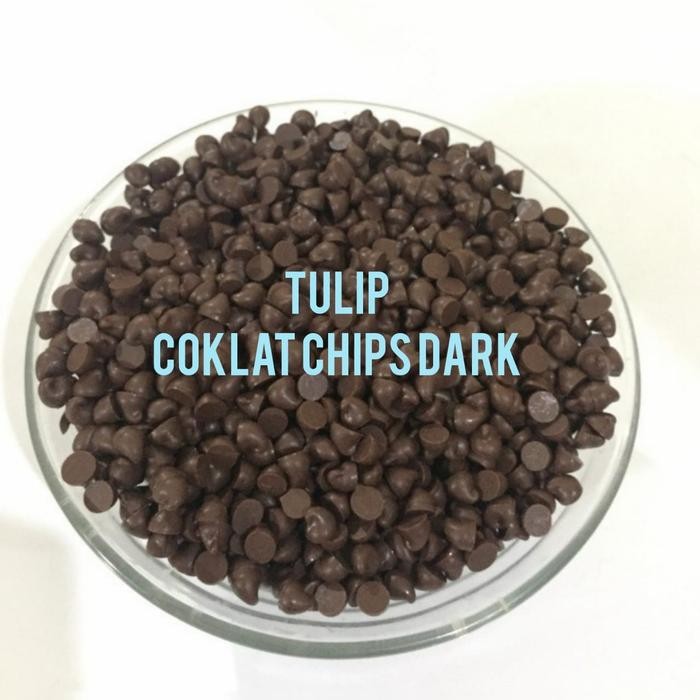 

TULIP COKLAT CHIPS DARK 500GR ECER, TAHAN BAKAR KHUSUS INSTANT KURIR
