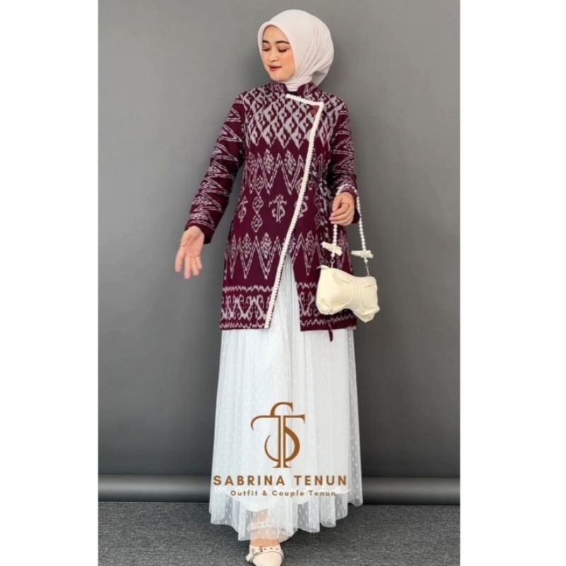 SABRINA TENUN - CESIA TUNIK TENUN PREMIUM (BISA DIBELI DENGAN ROK NYA)