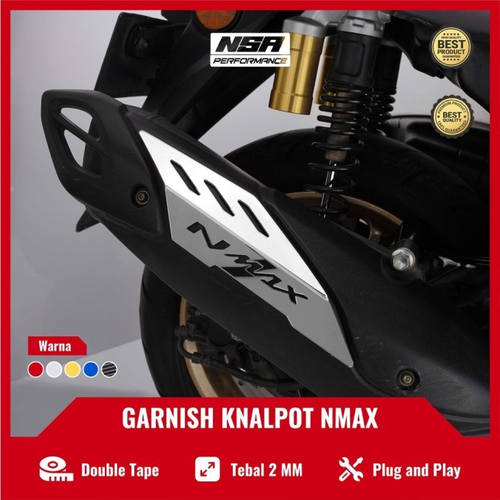 NSA Cover Knalpot Nmax New Garnish Knalpot Nmax New Aksesoris Nmax New