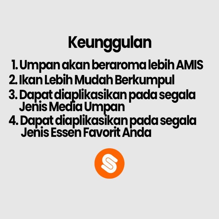 Promo Terbatas Essen Ikan Oplosan Aroma 1000 Buah Katilayu Untuk Ikan Mas, Ikan Nila, Ikan Bawal