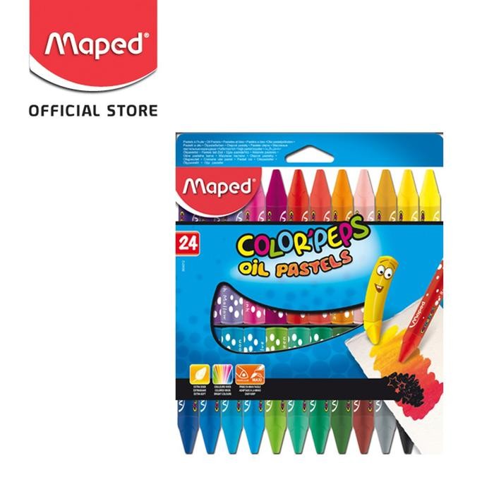 

Maped Crayon Oil Pastel 24' - Cardboard