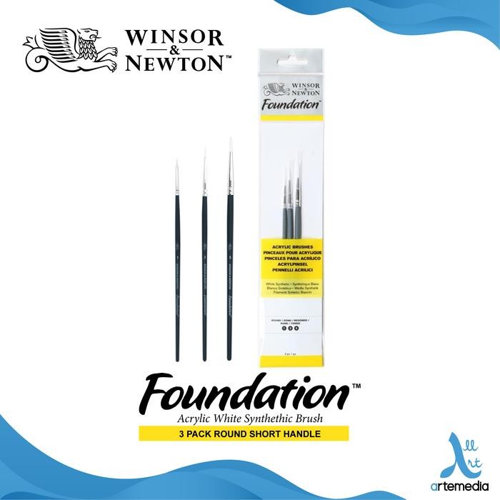 

Kuas Lukis Winsor & Newton Foundation Set 3 Round White Brush Sh