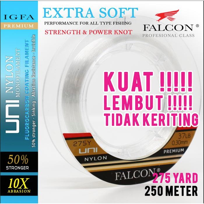 Btv - Senar Pancing Falcon Uni Flash 275 Yards / 250 Meter