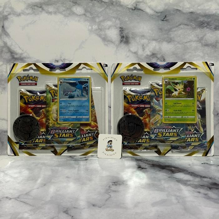 Kartu Pokemon TCG Brilliant Stars Leafeon Glaceon Blister Pack